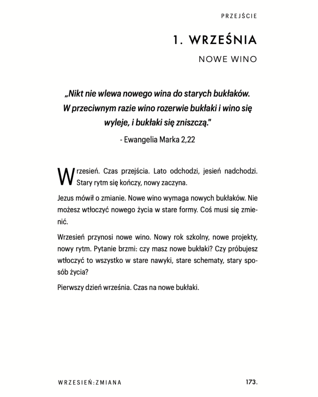 1 Września: Nowe wino